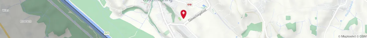 Map representation of the location for Apotheke Ostermiething in 5121 Ostermiething
